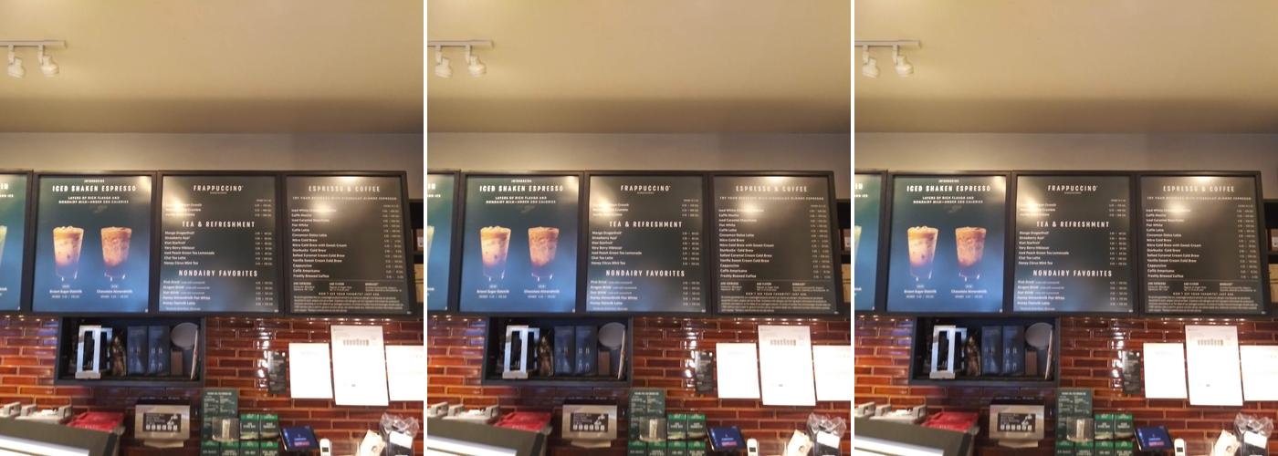 Starbucks Menu