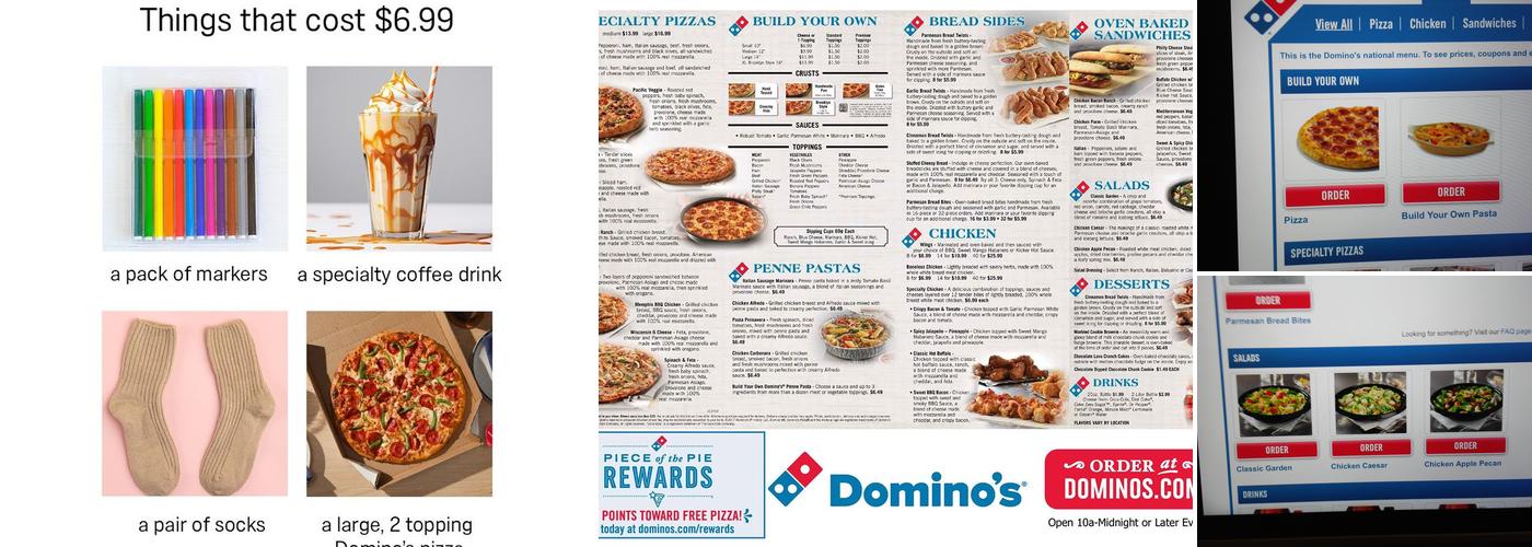 Domino's Pizza Menu