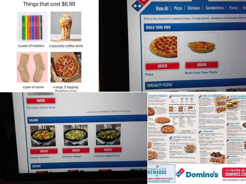 Domino's Pizza Menu