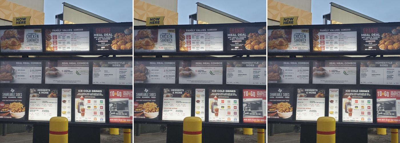 Church's Texas Chicken Menu