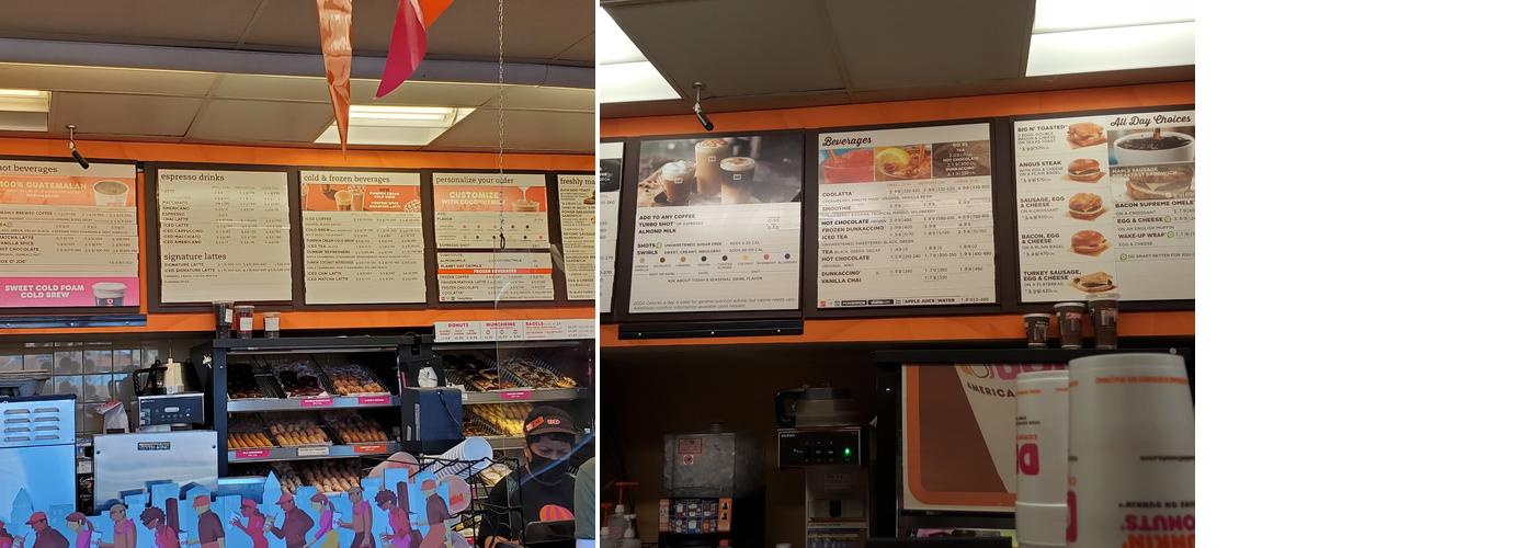 Dunkin' Menu