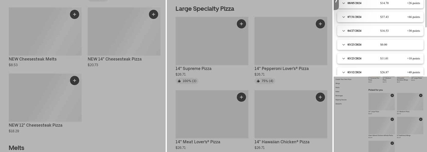 Pizza Hut Menu