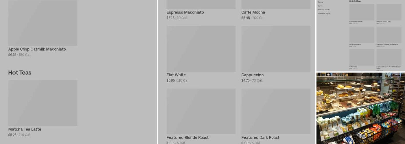 Starbucks Menu