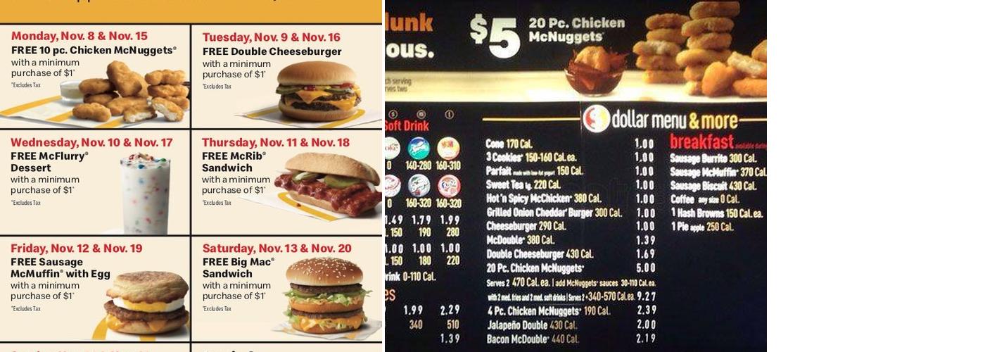 McDonald's Menu