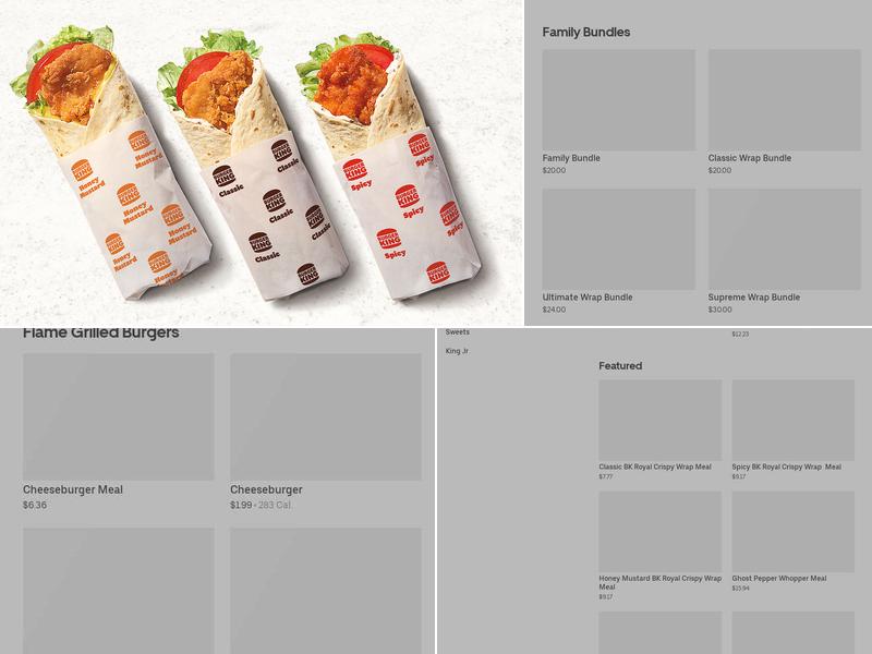 Burger King Menu