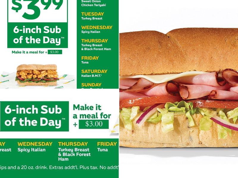 Subway Menu
