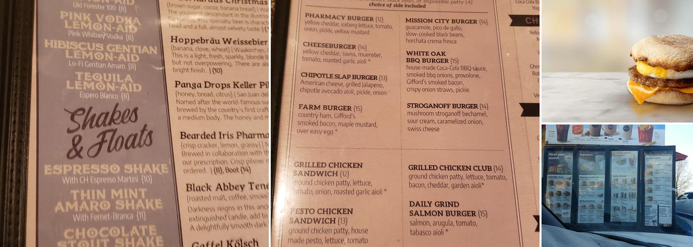 McDonald's Menu