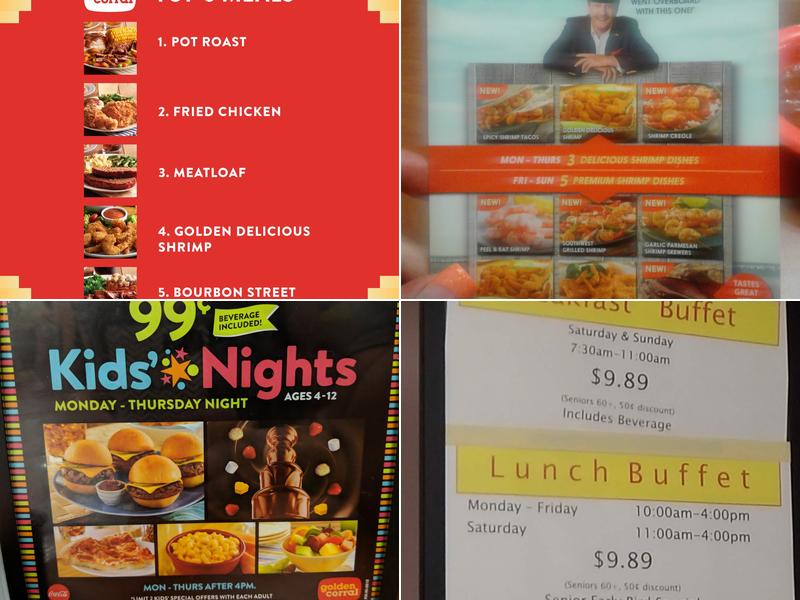 Golden Corral Buffet & Grill Menu