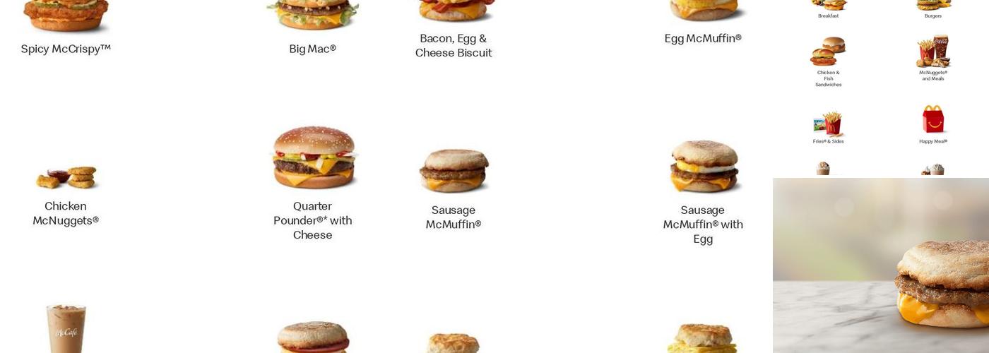McDonald's Menu