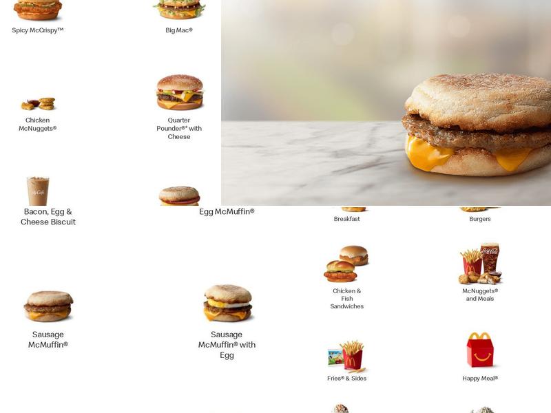 McDonald's Menu