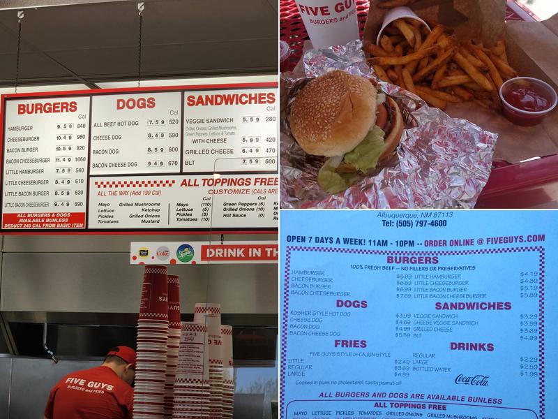 Five Guys Menu