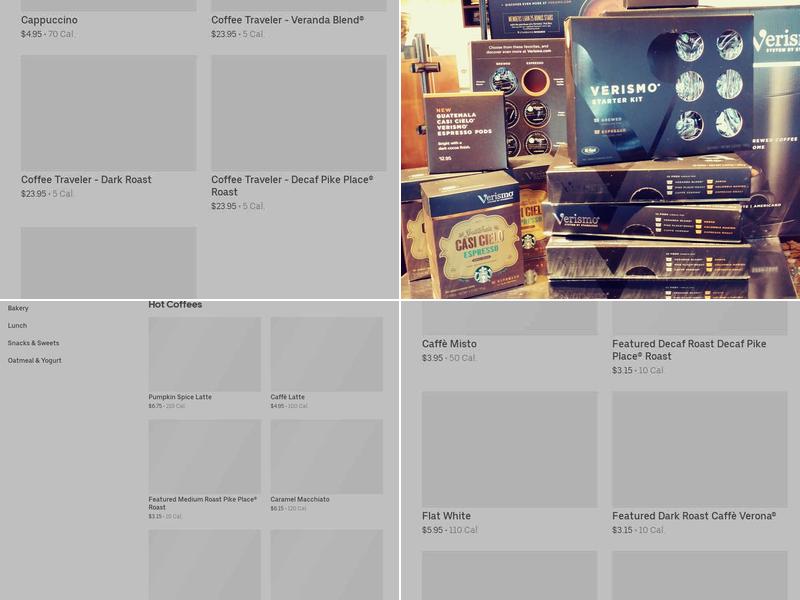 Starbucks Menu