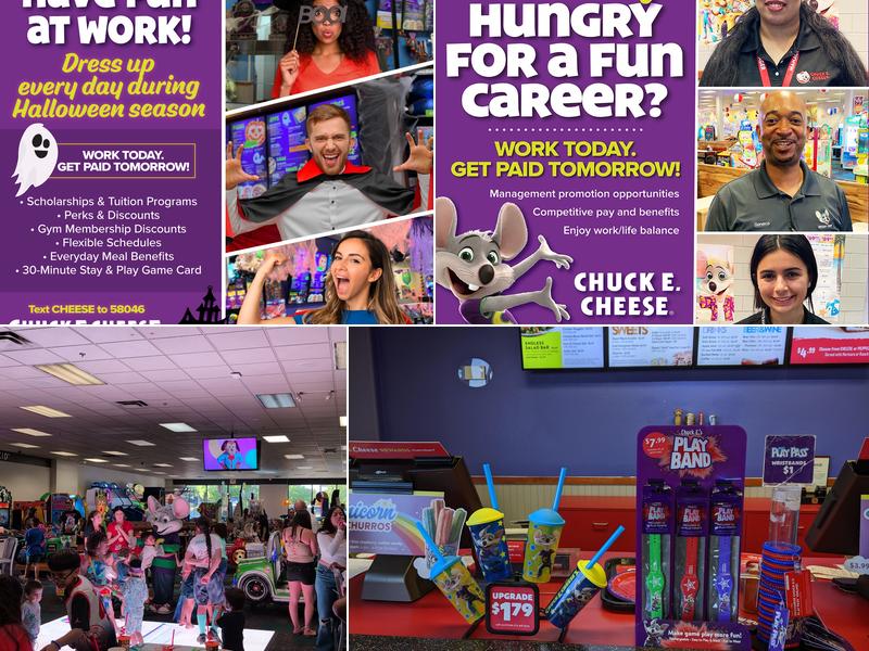 Chuck E. Cheese Menu