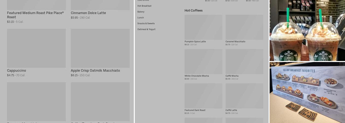 Starbucks Menu