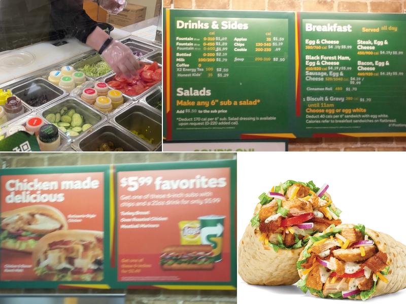 Subway Menu