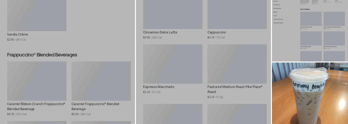 Starbucks Menu