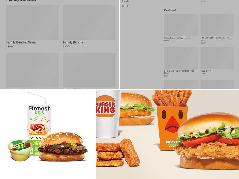 Burger King Menu