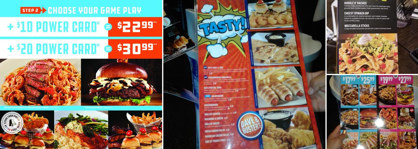 Dave & Buster's Albuquerque Menu