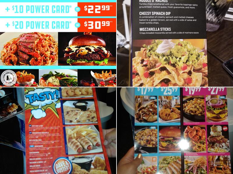 Dave & Buster's Albuquerque Menu
