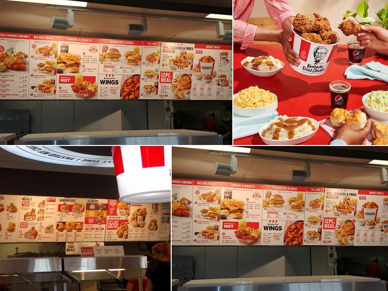 KFC Menu