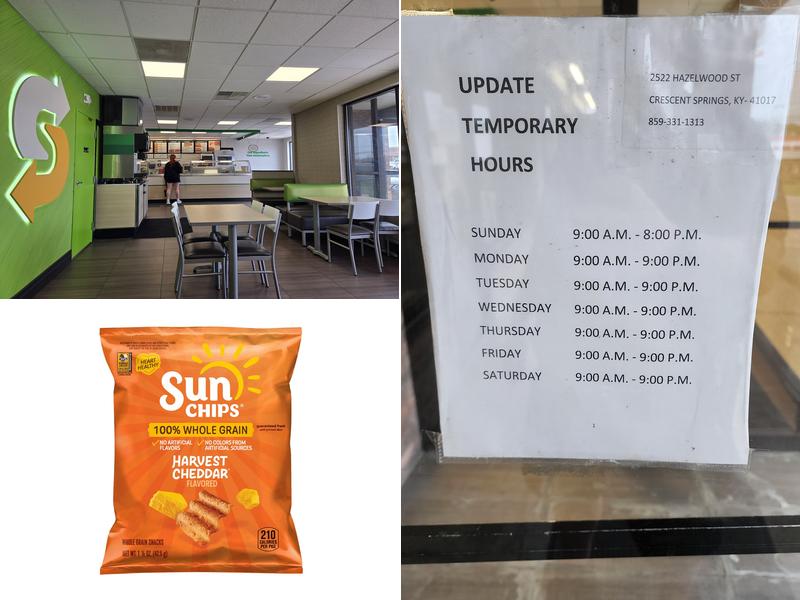 Subway Menu