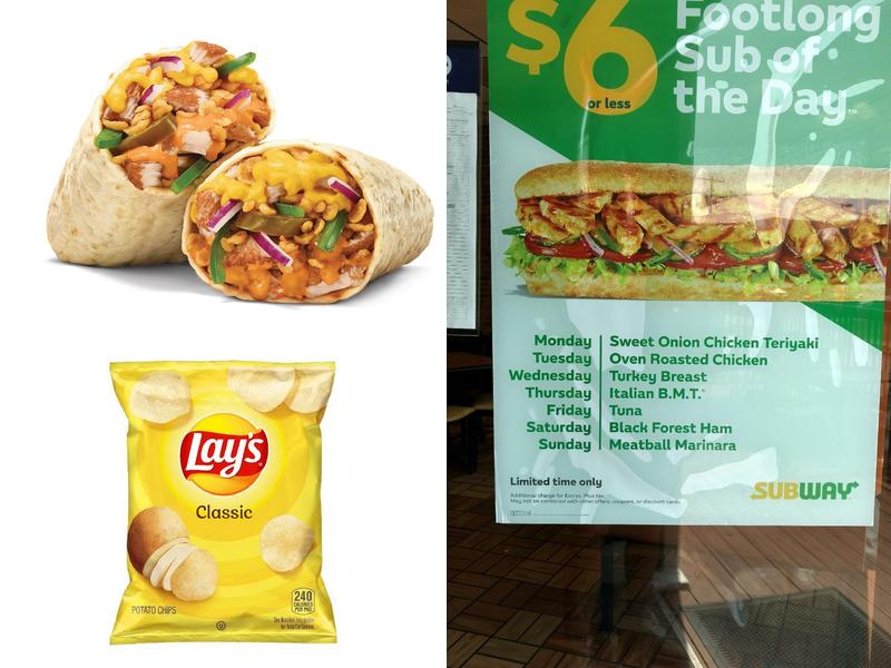 Subway Menu