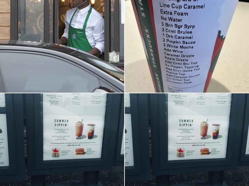 Starbucks Menu