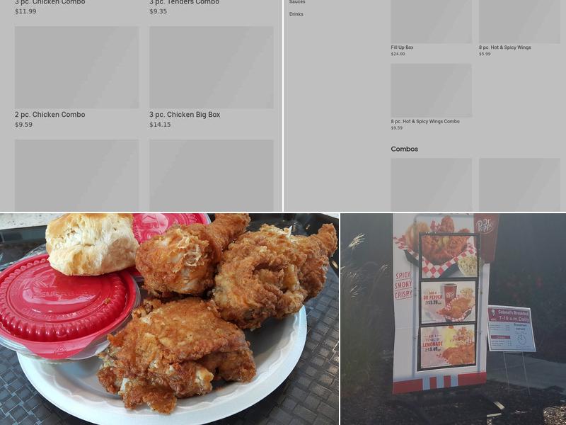 KFC Menu