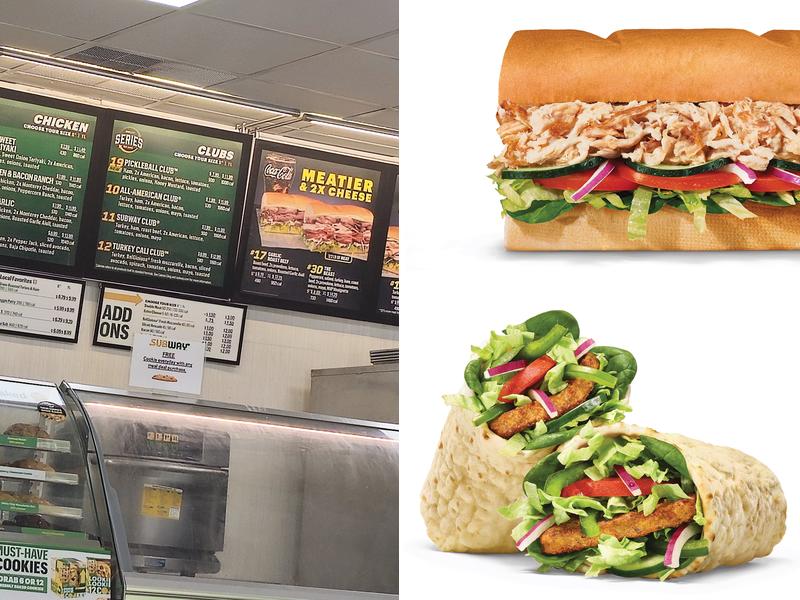 Subway Menu