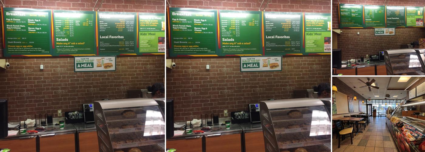 Subway Menu