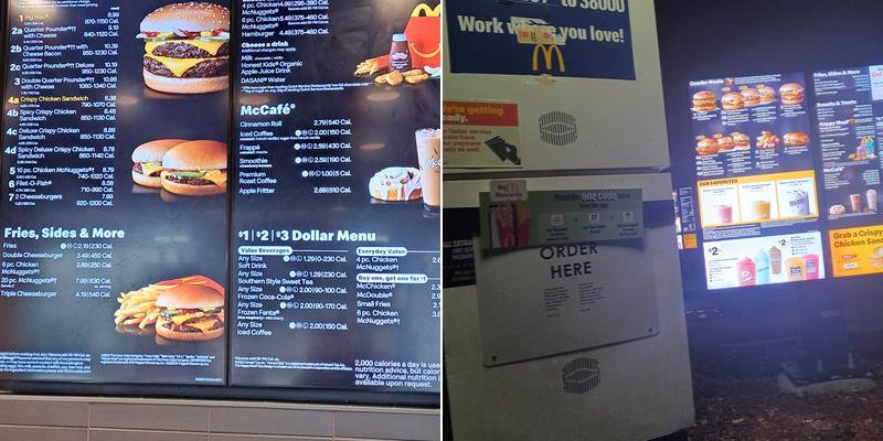 McDonald's Menu