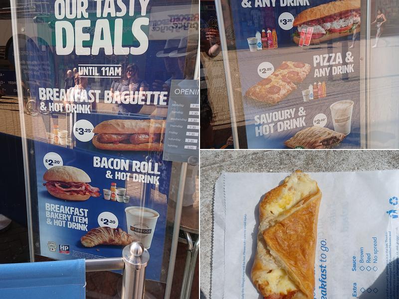 Greggs Menu