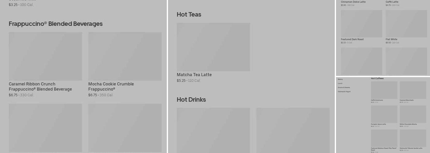 Starbucks Menu
