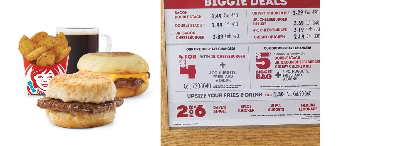 Wendy's Menu