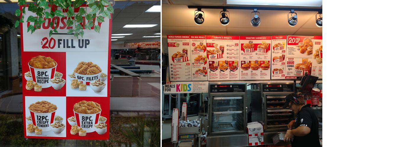 KFC Menu