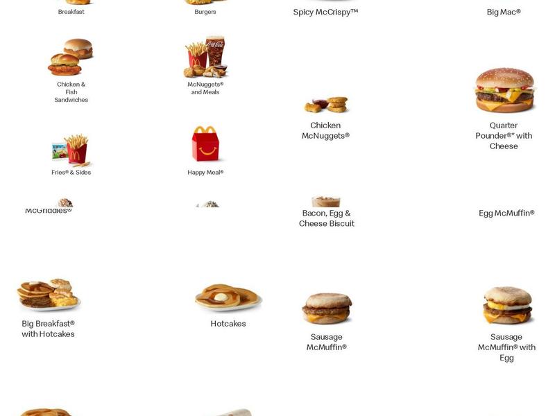 McDonald's Menu