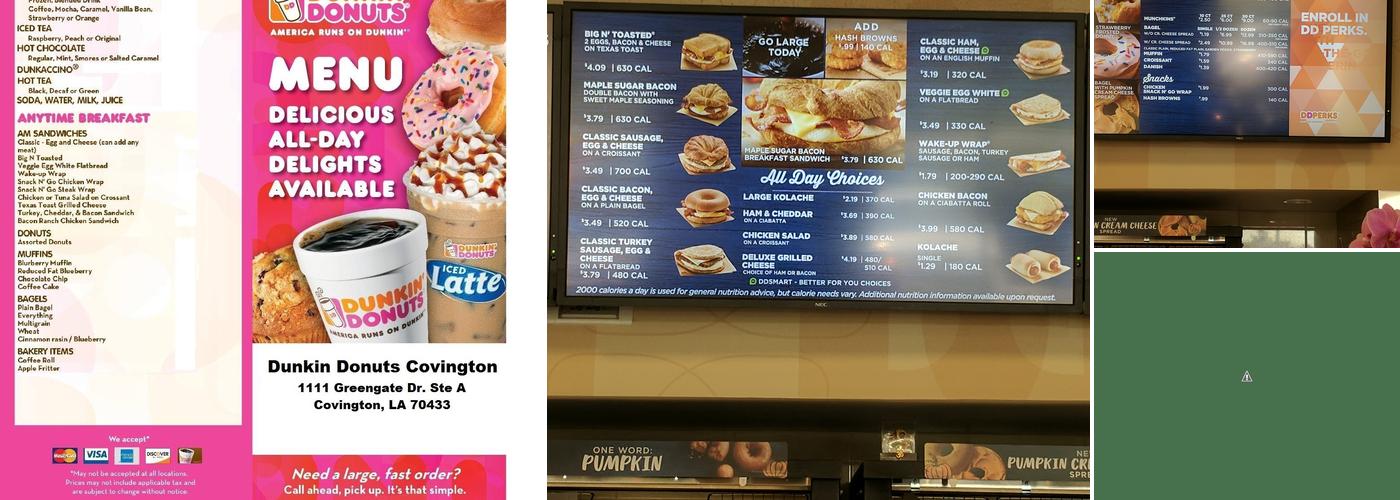 Dunkin' Menu