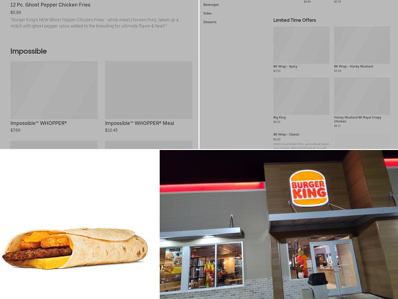Burger King Menu