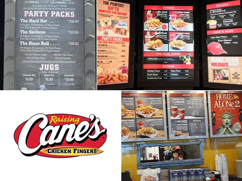 Raising Cane's Chicken Fingers Menu