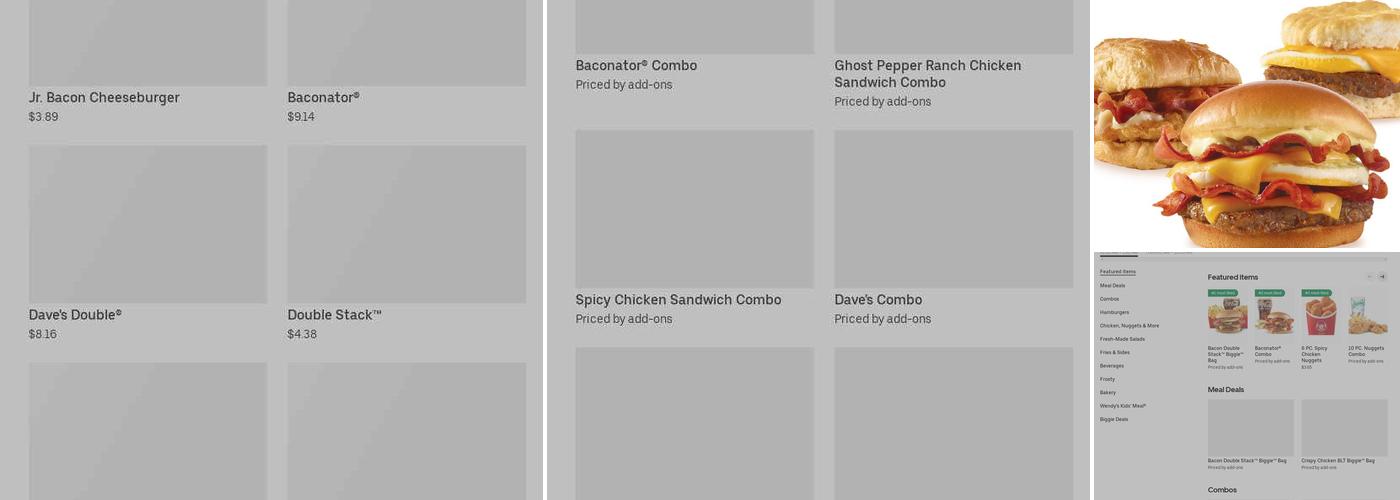 Wendy's Menu