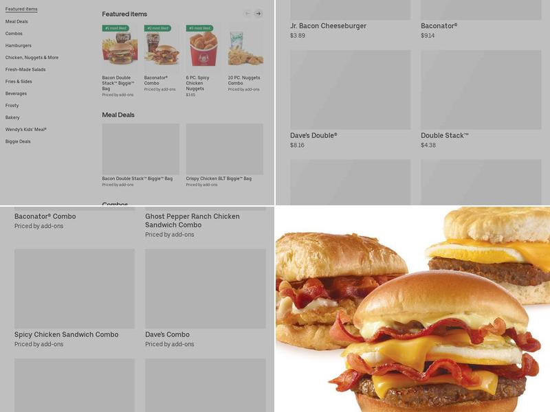 Wendy's Menu