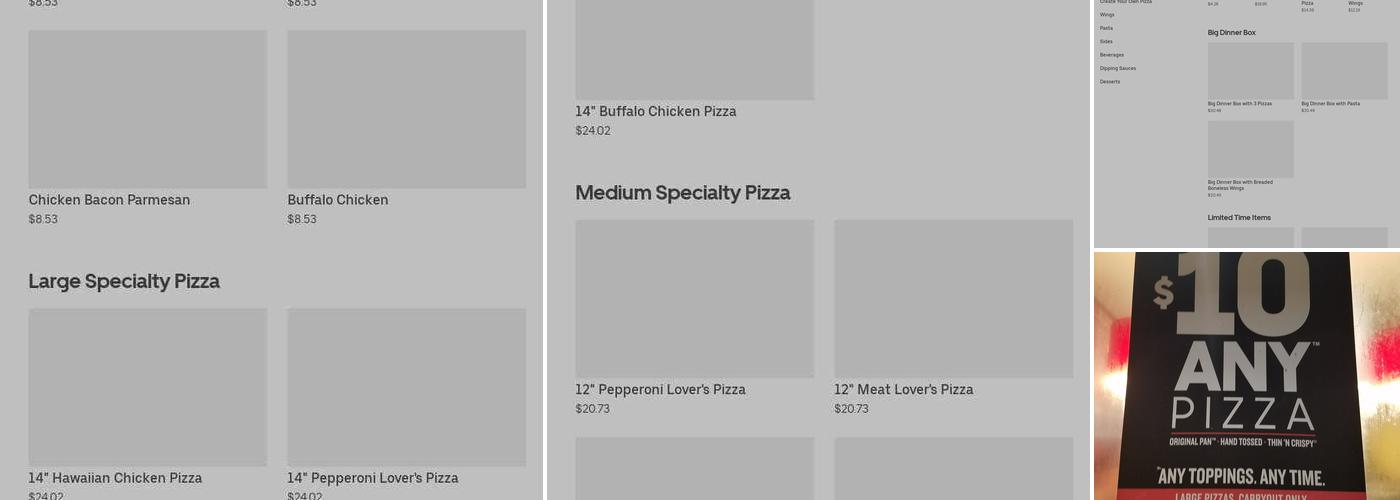 Pizza Hut Menu