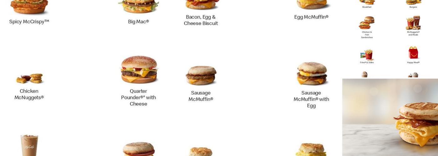 McDonald's Menu