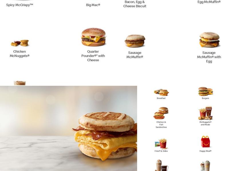 McDonald's Menu