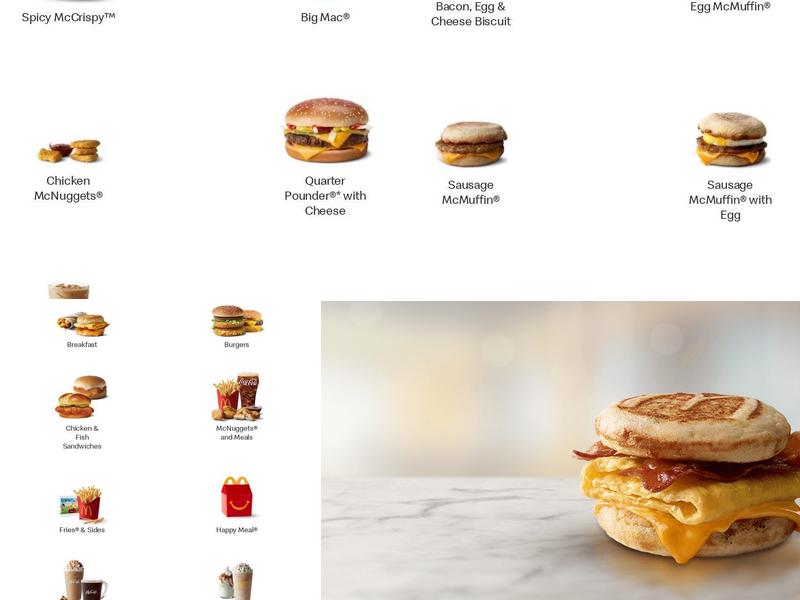 McDonald's Menu