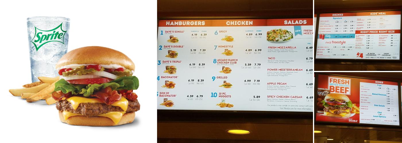 Wendy's Menu