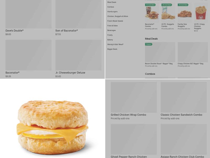 Wendy's Menu