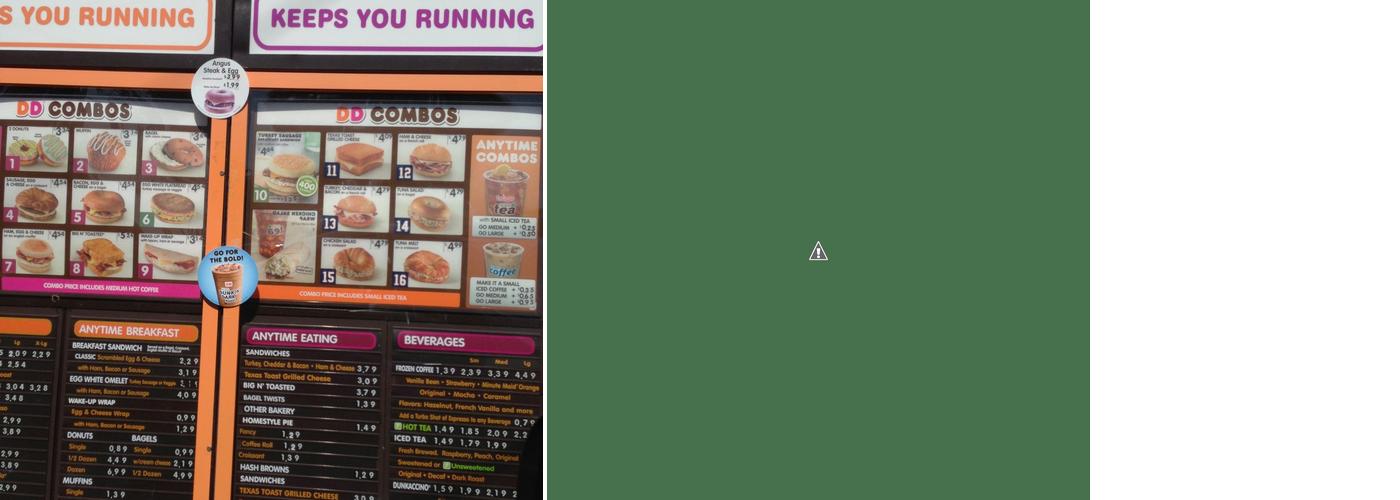 Dunkin' Menu