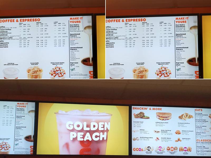 Dunkin' Menu