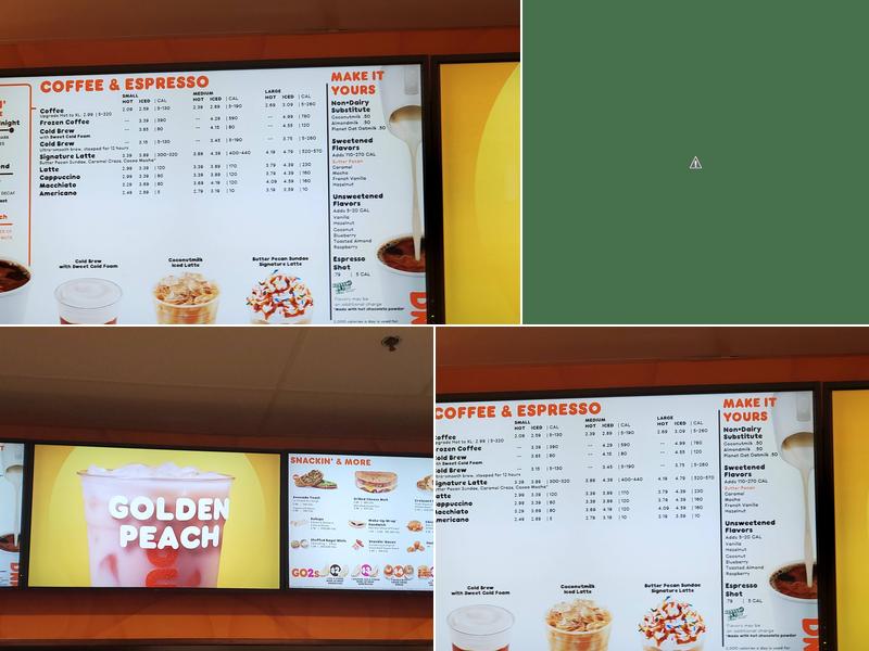 Dunkin' Menu